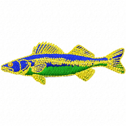 Fishes Embroidery Design 4 Fishes Embroidery Design 4